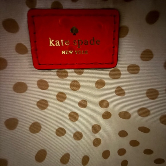 Kate Spade ostrich textured leather coral tote - Picture 11 of 12